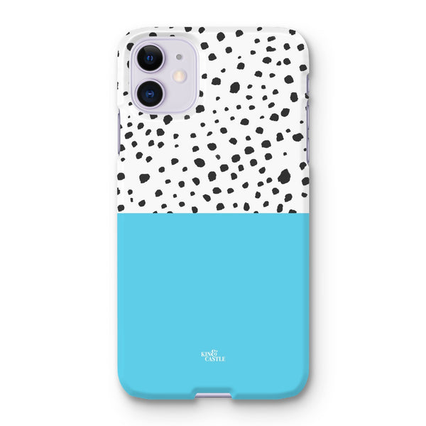 Blue & Graphite Animal Spots Snap Phone Case