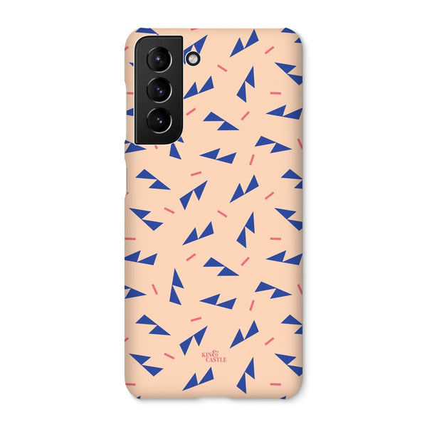 Blue Ditzy Triangles Snap Phone Case