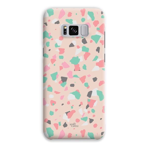 Coral, Pink & Mint Terrazzo Snap Phone Case