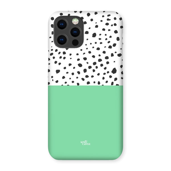 Mint & Graphite Animal Spots Snap Phone Case