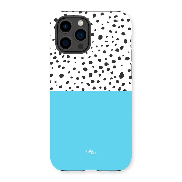 Blue & Graphite Animal Spots Tough Phone Case