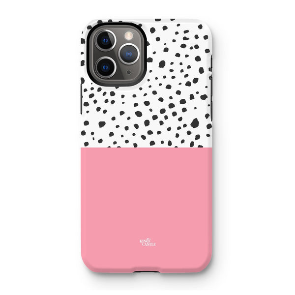 Pink & Graphite Animal Spots Tough Phone Case