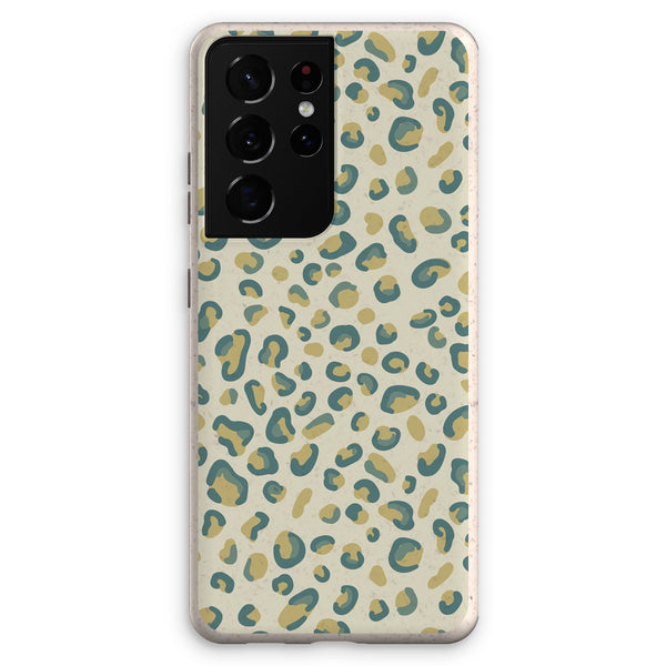 Mint Green Leopard Print Eco Phone Case