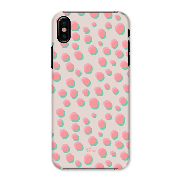 Coral & Mint Pastel Dots Snap Phone Case