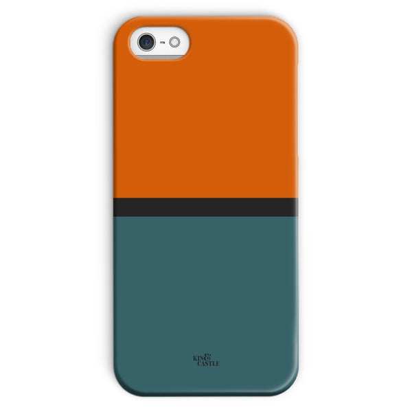 Rust & Teal Duo Snap Phone Case