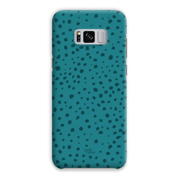 Teal Animal Spots Snap Phone Case