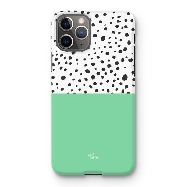Mint & Graphite Animal Spots Snap Phone Case