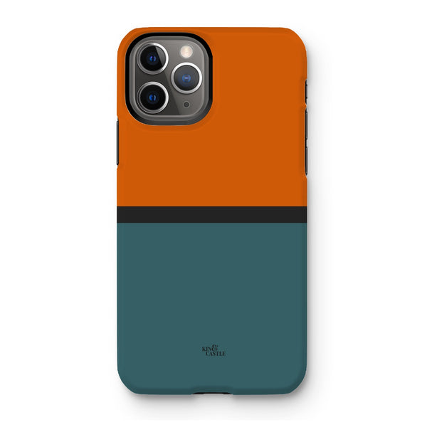 Rust & Teal Duo Tough Phone Case