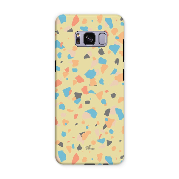 Yellow, Peach & Blue Terrazzo Tough Phone Case