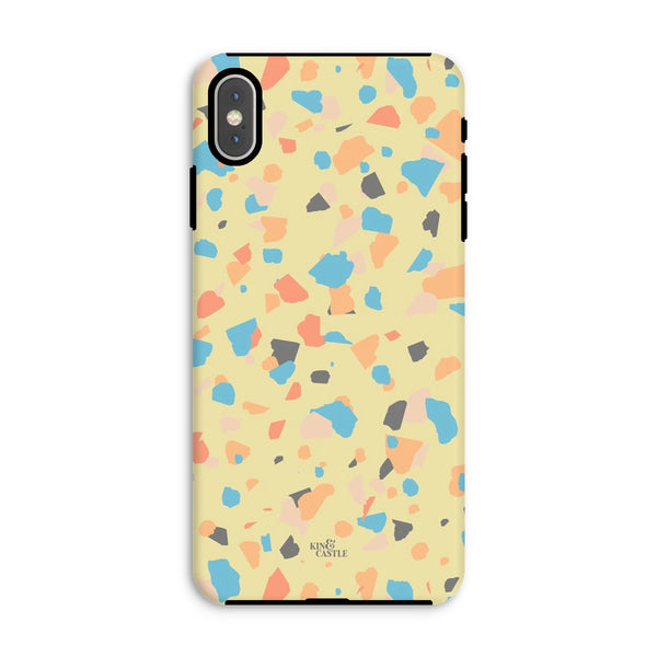 Yellow, Peach & Blue Terrazzo Tough Phone Case