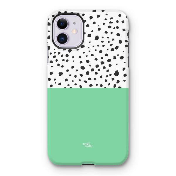 Mint & Graphite Animal Spots Tough Phone Case