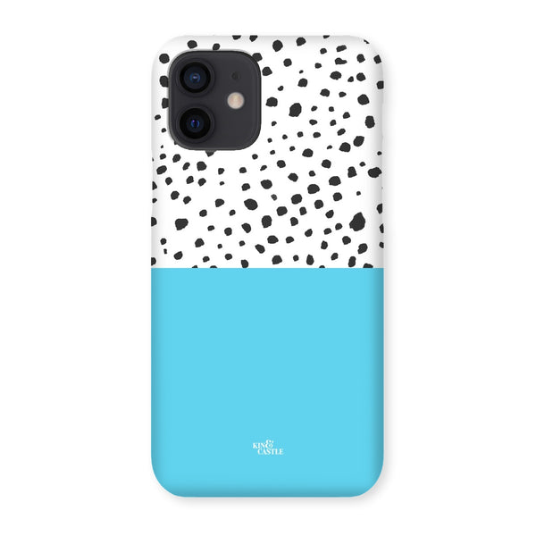 Blue & Graphite Animal Spots Snap Phone Case