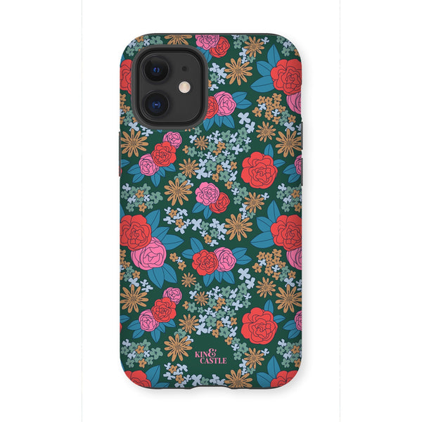 Pink & Red Garden Tough Phone Case