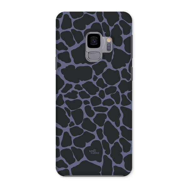 Purple & Charcoal Giraffe Print Snap Phone Case
