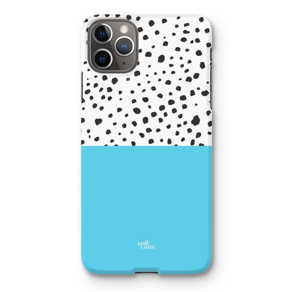 Blue & Graphite Animal Spots Snap Phone Case