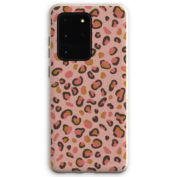 Rose Pink Leopard Print Eco Phone Case