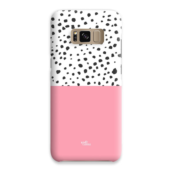 Pink & Graphite Animal Spots Snap Phone Case
