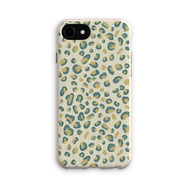 Mint Green Leopard Print Eco Phone Case