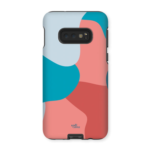 Blue, Red & Pink Abstract Tough Phone Case