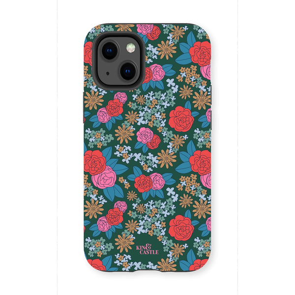 Pink & Red Garden Tough Phone Case