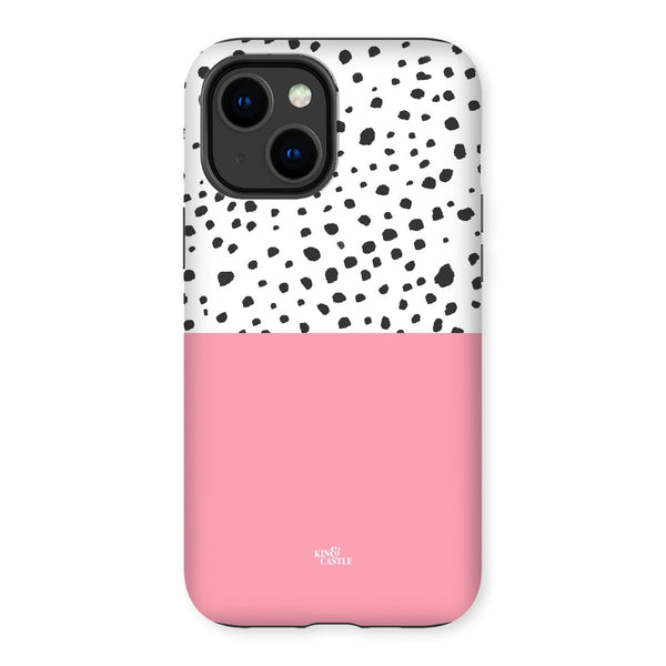 Pink & Graphite Animal Spots Tough Phone Case