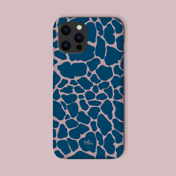 Pink & Blue Giraffe Print Snap Phone Case