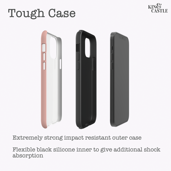 Monogram Initial Pastel Colours Tough Phone Case