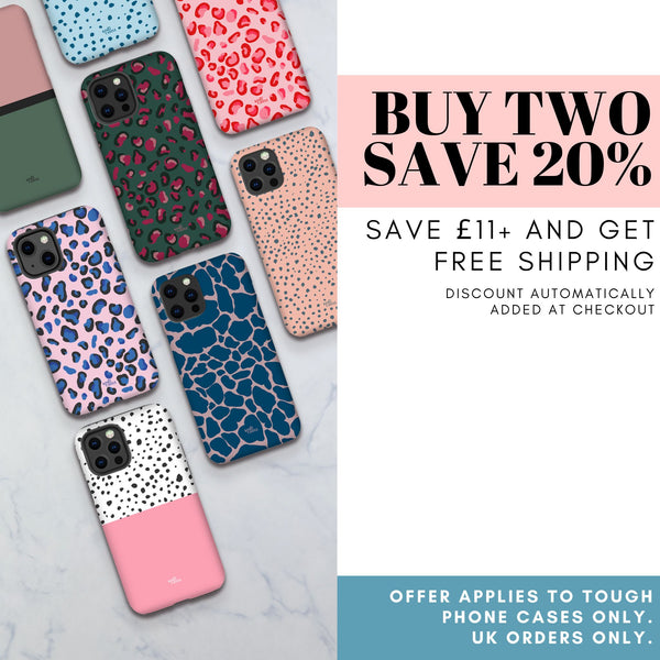 Monogram Initial Earth Tones Tough Phone Case