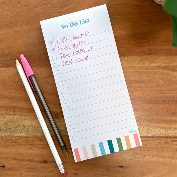 Rainbow Weekly To Do List Pad