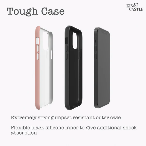 Monogram Initial Earth Tones Tough Phone Case