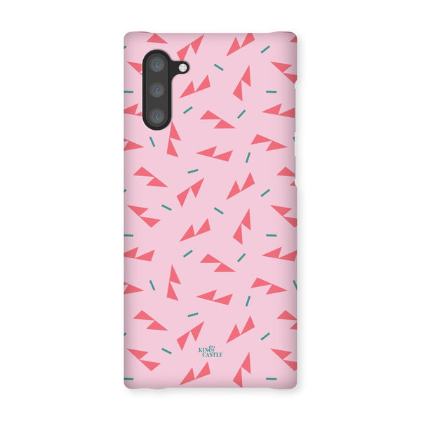 Pink Ditzy Triangles Snap Phone Case