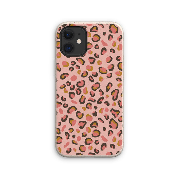 Rose Pink Leopard Print Eco Phone Case