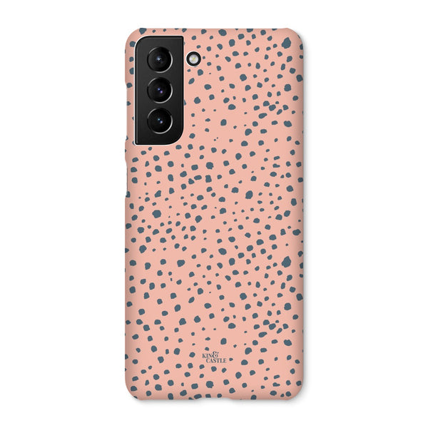 Pink & Grey Animal Spots Snap Phone Case