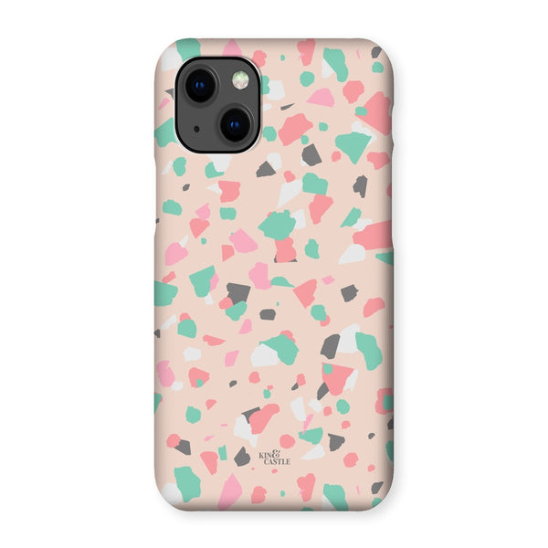 Coral, Pink & Mint Terrazzo Snap Phone Case