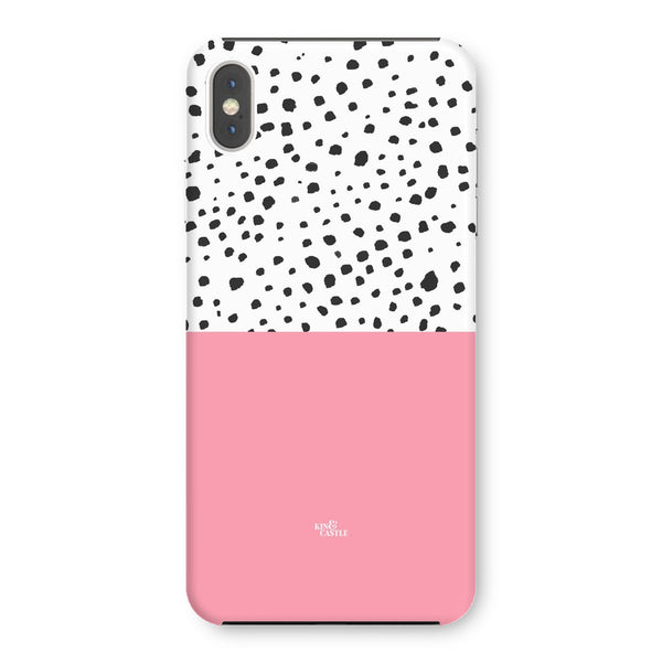 Pink & Graphite Animal Spots Snap Phone Case
