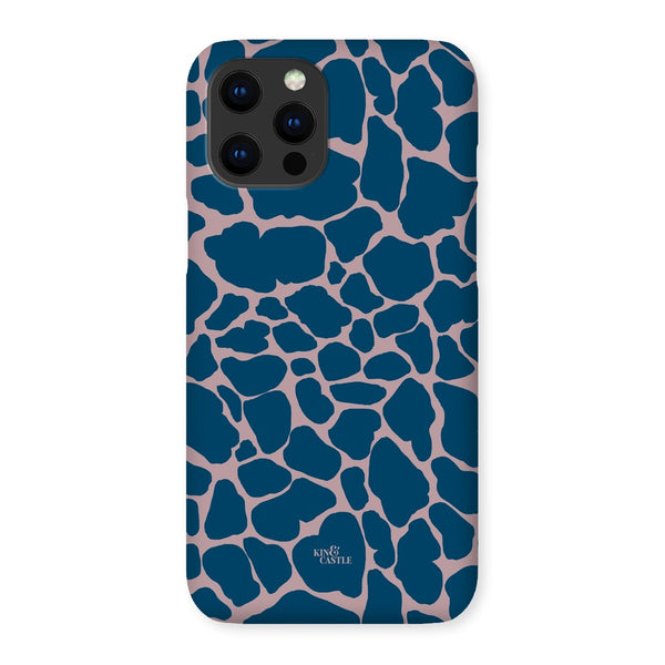 Pink & Blue Giraffe Print Snap Phone Case