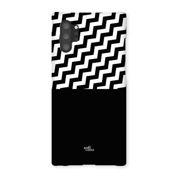 Geometric Zig Zag & Black Snap Phone Case