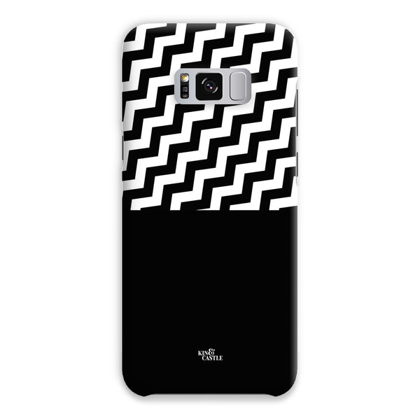 Geometric Zig Zag & Black Snap Phone Case