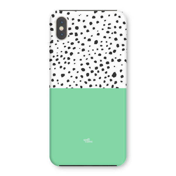 Mint & Graphite Animal Spots Snap Phone Case