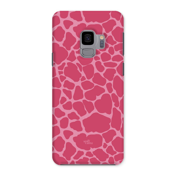 Raspberry Pink Giraffe Print Snap Phone Case