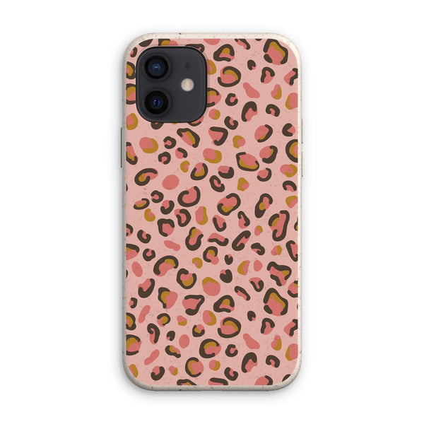 Rose Pink Leopard Print Eco Phone Case