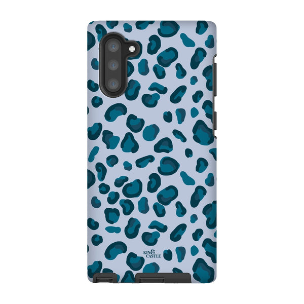 Cool Blues Leopard Print Tough Phone Case