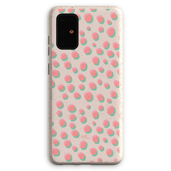Coral & Mint Pastel Dots Eco Phone Case