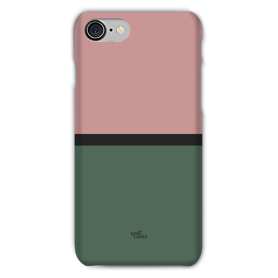 iPhone 8  - Snap Case - Pink & Green Duo
