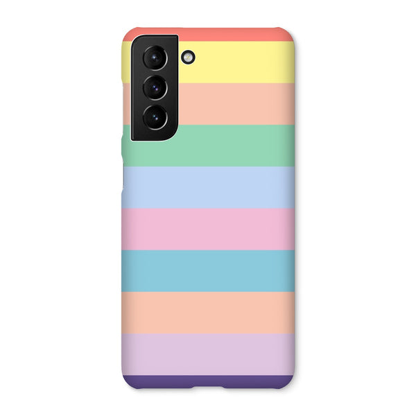 Pastel Stripe Snap Phone Case