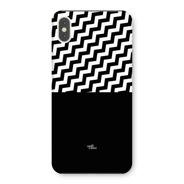 Geometric Zig Zag & Black Snap Phone Case