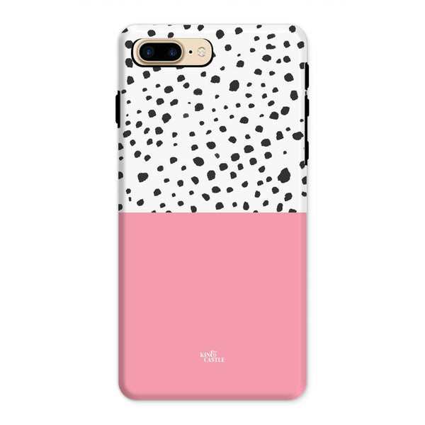 Pink & Graphite Animal Spots Tough Phone Case