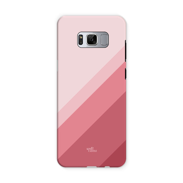 Pink Geometric Stripe Tough Phone Case