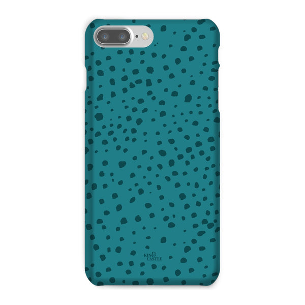 Teal Animal Spots Snap Phone Case