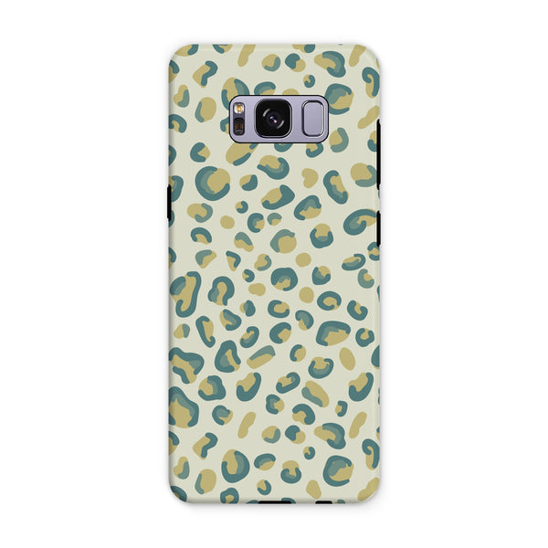 Mint Green Leopard Print Tough Phone Case